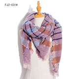 Designer 2021 Knitted Spring Winter Women Scarf Plaid Warm Cashmere Scarves Shawls Luxury Brand Neck Bandana Pashmina Lady Wrap daiiibabyyy