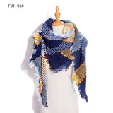 Designer 2021 Knitted Spring Winter Women Scarf Plaid Warm Cashmere Scarves Shawls Luxury Brand Neck Bandana Pashmina Lady Wrap daiiibabyyy