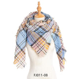 Designer 2021 Knitted Spring Winter Women Scarf Plaid Warm Cashmere Scarves Shawls Luxury Brand Neck Bandana Pashmina Lady Wrap daiiibabyyy