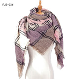 Designer 2021 Knitted Spring Winter Women Scarf Plaid Warm Cashmere Scarves Shawls Luxury Brand Neck Bandana Pashmina Lady Wrap daiiibabyyy