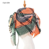 Designer 2021 Knitted Spring Winter Women Scarf Plaid Warm Cashmere Scarves Shawls Luxury Brand Neck Bandana Pashmina Lady Wrap daiiibabyyy