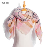 Designer 2021 Knitted Spring Winter Women Scarf Plaid Warm Cashmere Scarves Shawls Luxury Brand Neck Bandana Pashmina Lady Wrap daiiibabyyy