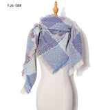 Designer 2021 Knitted Spring Winter Women Scarf Plaid Warm Cashmere Scarves Shawls Luxury Brand Neck Bandana Pashmina Lady Wrap daiiibabyyy