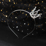 Gold Silver-color Bridal Princess Crown Wedding Tiaras Hair Jewelry Rhinestone Headband Girls Children Tiara Hair Accessories daiiibabyyy