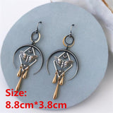 2021 Simple Silver Color Dandelion Dangle Earrings For Women Engagement Wedding Jewelry Statement Drop Earring Pendientes Bijoux daiiibabyyy