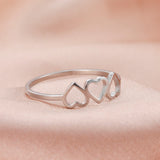 Teamer Women Ring Stainless Steel Heart Pentagram Blade Rings Men Couple Fashion Minimalist Jewelry Accessories Wedding Gifts daiiibabyyy