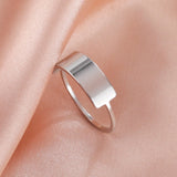 Teamer Women Ring Stainless Steel Heart Pentagram Blade Rings Men Couple Fashion Minimalist Jewelry Accessories Wedding Gifts daiiibabyyy