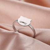 Teamer Women Ring Stainless Steel Heart Pentagram Blade Rings Men Couple Fashion Minimalist Jewelry Accessories Wedding Gifts daiiibabyyy