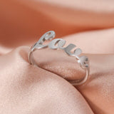 Teamer Women Ring Stainless Steel Heart Pentagram Blade Rings Men Couple Fashion Minimalist Jewelry Accessories Wedding Gifts daiiibabyyy