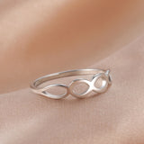 Teamer Women Ring Stainless Steel Heart Pentagram Blade Rings Men Couple Fashion Minimalist Jewelry Accessories Wedding Gifts daiiibabyyy