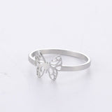 Teamer Women Ring Stainless Steel Heart Pentagram Blade Rings Men Couple Fashion Minimalist Jewelry Accessories Wedding Gifts daiiibabyyy