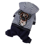 Stripe Winter Dog Jumpsuit Autumn Overalls For Dogs York Terrier Dog Clothes for Small Medium Dogs Chihuahua Puppy Pet Apparel daiiibabyyy