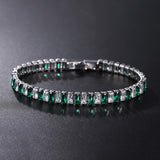 4mm Cubic Zirconia Tennis Bracelet Iced Out Chain Bracelets For Women Men Gold Silver Color Men Bracelet CZ Chain Homme Jewelry daiiibabyyy