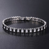 4mm Cubic Zirconia Tennis Bracelet Iced Out Chain Bracelets For Women Men Gold Silver Color Men Bracelet CZ Chain Homme Jewelry daiiibabyyy