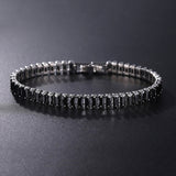 4mm Cubic Zirconia Tennis Bracelet Iced Out Chain Bracelets For Women Men Gold Silver Color Men Bracelet CZ Chain Homme Jewelry daiiibabyyy