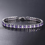 4mm Cubic Zirconia Tennis Bracelet Iced Out Chain Bracelets For Women Men Gold Silver Color Men Bracelet CZ Chain Homme Jewelry daiiibabyyy