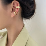 Fashion Frog Ear Cuffs Siliver Ear Cuff Clip Earrings For Women Earcuff No Piercing Fake Cartilage Earrings daiiibabyyy