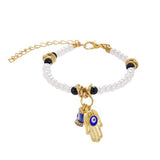 Turkish Lucky Evil Eye Bracelets Blue Evil Eye Bead Bracelet Men Women Handmade Lucky Jewelry Charm Bracelet Female daiiibabyyy