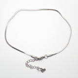 Exquisite Snake Chain Anklet 304 Stainless Steel Silver Color Anklet Bracelets for Women sandals  Jewelry 23cm(9") long, 1 Piece daiiibabyyy