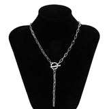 2021 New Fashion Baroque Pearl Chain Necklace Women Collar Wedding Punk Toggle Clasp Circle Lariat Bead Choker Necklaces Jewelry daiiibabyyy