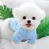 2021 Puppy Green Dinosaur Clothes Summer Thin Dog Vest Four-legged Breathable Pullover Soft Pet Clothes Dog Products daiiibabyyy