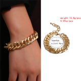 5Pcs/Set Bohemian Punk Cuban Chain Bracelets Set for Women Lock Snake Link Charm Bracelets Bangles Couple Fashion Wrist Jewelry daiiibabyyy