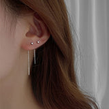 Long Tassel Butterfly Drop Earrings Silver Color  Fashion Hanging Women Earrings Summer Jewelry Girls Party Gift daiiibabyyy