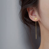 Long Tassel Butterfly Drop Earrings Silver Color  Fashion Hanging Women Earrings Summer Jewelry Girls Party Gift daiiibabyyy