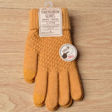 Men Women's Cashmere Knitted Winter Gloves Cashmere Knitted Women Autumn Winter Warm Thick Gloves Touch Screen Skiing Gloves daiiibabyyy