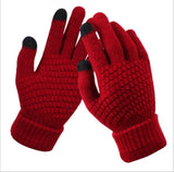 Men Women's Cashmere Knitted Winter Gloves Cashmere Knitted Women Autumn Winter Warm Thick Gloves Touch Screen Skiing Gloves daiiibabyyy