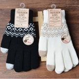 Men Women's Cashmere Knitted Winter Gloves Cashmere Knitted Women Autumn Winter Warm Thick Gloves Touch Screen Skiing Gloves daiiibabyyy