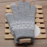 Men Women's Cashmere Knitted Winter Gloves Cashmere Knitted Women Autumn Winter Warm Thick Gloves Touch Screen Skiing Gloves daiiibabyyy