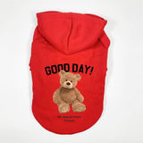 2021 Winter New Dog Clothes Cute Cartoon Bear Dog Hoodies Pet Clothes For Small Large Dogs Ins Warm Dog Clothing Puppy Costume daiiibabyyy