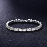 4mm Cubic Zirconia Tennis Bracelet Iced Out Chain Bracelets For Women Men Gold Silver Color Men Bracelet CZ Chain Homme Jewelry daiiibabyyy