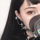 Fashion Earring For Women Cross Drop Earrings Puck Rock Vintage Crystal Ear Cuff Girls Jewerly Cool Butterfly Bohemia 2021Trend daiiibabyyy