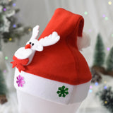 Merry Christmas Hat Light Up LED New Year Navidad  Cap Snowman ElK Santa Claus Hats For Kids Children Adult Xmas Gift Decoration daiiibabyyy