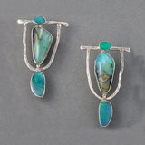 Vintage Indian Tribal Green Resin Dangle Earrings Bohemian Big Long Hollow Drop  For Women  Hippie Jewelry O5E680 daiiibabyyy