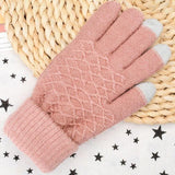 Cute Rabbit Wool Gloves Female Winter Mittens Factory Outlet Fur Gloves Fingerless Gloves Winter Gloves Women Girls Mittens 2021 daiiibabyyy