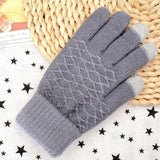 Cute Rabbit Wool Gloves Female Winter Mittens Factory Outlet Fur Gloves Fingerless Gloves Winter Gloves Women Girls Mittens 2021 daiiibabyyy