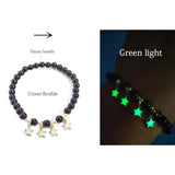 Natural Stone Bracelet Yoga Healing Luminous Glow In The Dark Bracelet Lotus Charm Beads Bracelet for Men Women Prayer Buddhism daiiibabyyy