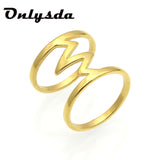 Gold Rings 2021 Trend Korean Lover Massive Lightning Anel For Man Women Jewelry Couple&Wedding Gift to girlfriend daiiibabyyy