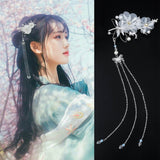 1Pc Chinese Vintage Style Tassel Hairpin Dragonfly Butterfly Headwear Wedding Hair Styling Accessories Head Accessories Women daiiibabyyy
