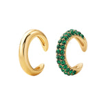2021 New Fashion Pearl Ear Cuff Bohemia Stackable C Shaped CZ Rhinestone Small Earcuffs Clip Earrings for Women Wedding Jewelry daiiibabyyy