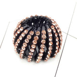 Fashion Women Bun Crystal Hair Claw Horsetail Buckle Hair Clip Bird Nest Expanding Hair Accessories Female Ponytail Headwear daiiibabyyy