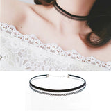 Handmade Velvet Lace Vintage Choker Necklace for Women Collar Torques Trendy Neck Jewelry Stretch Charm Gothic Punk Black Heart daiiibabyyy