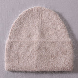 Solid Color Winter Hats Women Men Fluffy Long Hair Cashmere Knitted Beanies Warm Wool Autumn Female Beanie Caps Casual daiiibabyyy