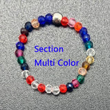 Bohemian Handmade Natural Stone Rings Women with Stainless Steel Bead Multi Color Stretch Rope Party Gifts Ring Adjustable daiiibabyyy
