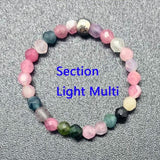Bohemian Handmade Natural Stone Rings Women with Stainless Steel Bead Multi Color Stretch Rope Party Gifts Ring Adjustable daiiibabyyy