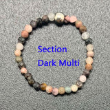 Bohemian Handmade Natural Stone Rings Women with Stainless Steel Bead Multi Color Stretch Rope Party Gifts Ring Adjustable daiiibabyyy
