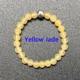 Bohemian Handmade Natural Stone Rings Women with Stainless Steel Bead Multi Color Stretch Rope Party Gifts Ring Adjustable daiiibabyyy